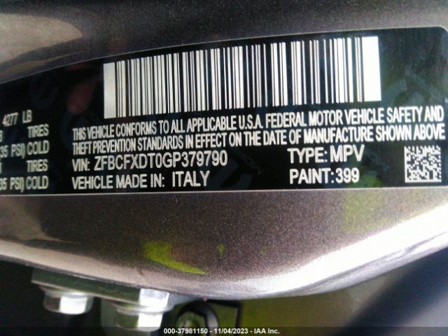 ZFBCFXDT0GP379790 Fiat 500x Lounge