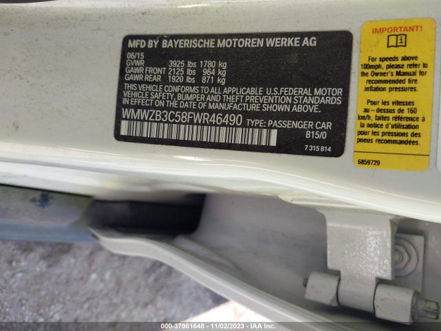 2015 MINI COUNTRYMAN WMWZB3C58FWR46490 Photo 8