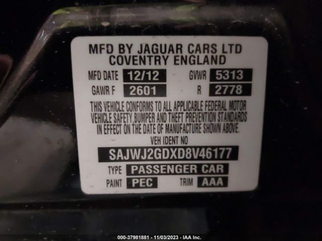 2013 JAGUAR XJ SAJWJ2GDXD8V46177 Photo 8