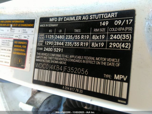 2018 MERCEDES-BENZ GLC 300 COUPE WDC0J4KB4JF352056 Photo 8