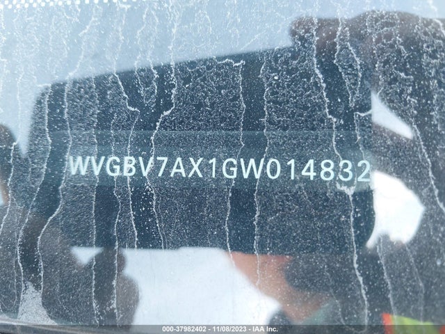 2016 VOLKSWAGEN TIGUAN R-LINE VIN: WVGBV7AX1GW014832