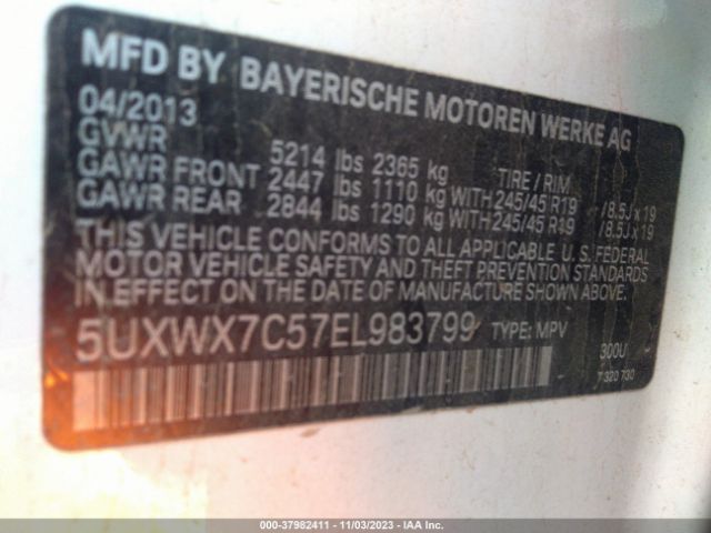 5UXWX7C57EL983799 BMW X3 Xdrive35i