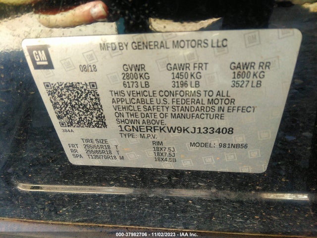 Chevrolet Traverse Ls 2019 1GNERFKW9KJ133408 Image 9