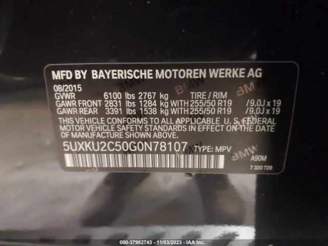 5UXKU2C50G0N78107 BMW X6 Xdrive35i
