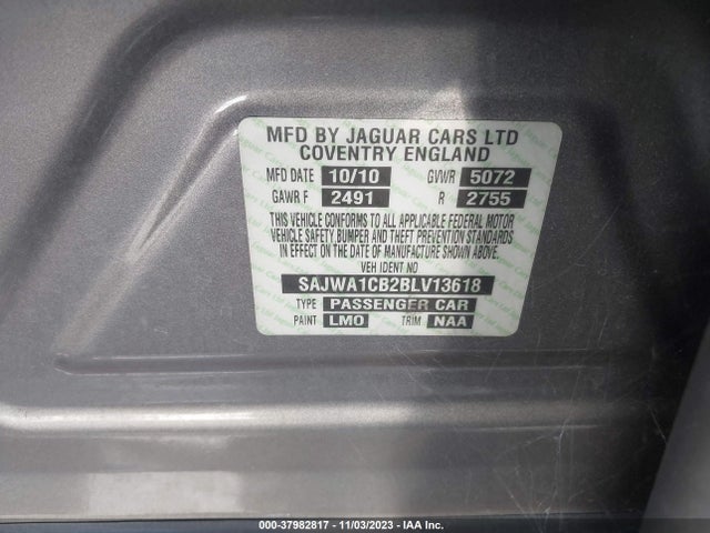 2011 JAGUAR XJ SAJWA1CB2BLV13618 Photo 8