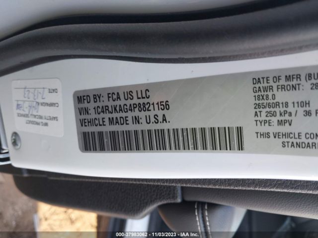 1C4RJKAG4P8821156 Jeep Grand Cherokee L Laredo
