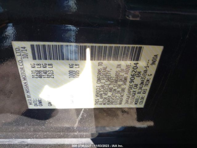 1N4AA5AP0EC906204 Nissan Maxima 3.5 S