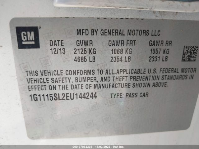 1G1115SL2EU144244 Chevrolet IMPALA 1LT