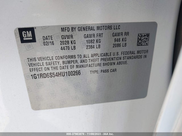 Chevrolet Volt Premier 2017 1G1RD6S54HU100266 Image 9