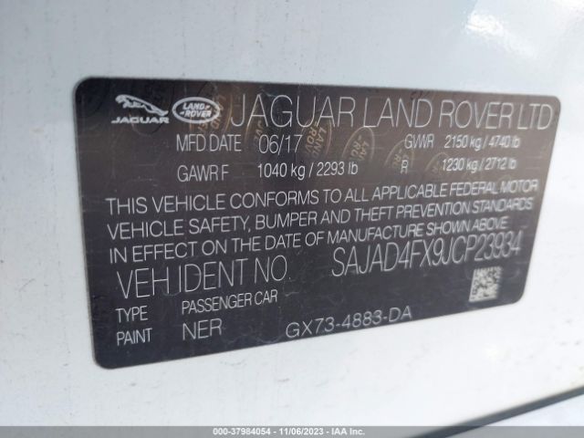 SAJAD4FX9JCP23934 Jaguar Xe 25t Premium
