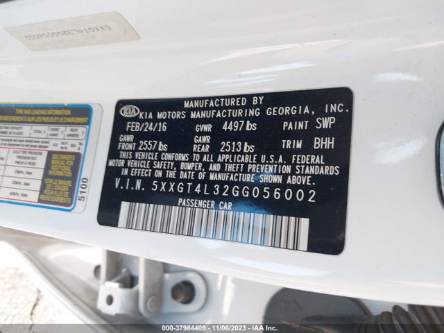KIA Optima Lx 2016 5XXGT4L32GG056002 Image 9