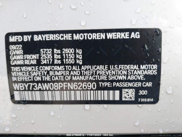 WBY73AW08PFN62690 BMW I4 Edrive40