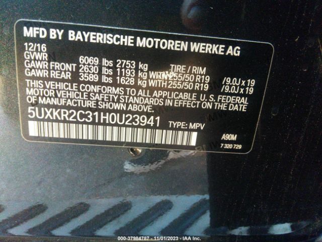 5UXKR2C31H0U23941 BMW X5 Sdrive35i