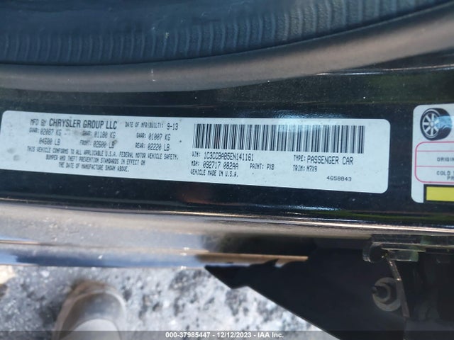 1C3CCBAB5EN141161 Chrysler 200 LX