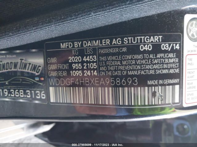 WDDGF4HBXEA958693 Mercedes-Benz C-class C 250