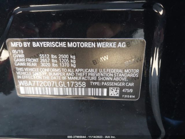 WBA7T2C07LGL17358 BMW 7 Series 740i