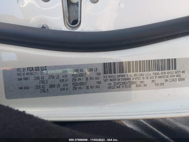 Dodge JOURNEY SE 2017 3C4PDCAB5HT558641 Image 9