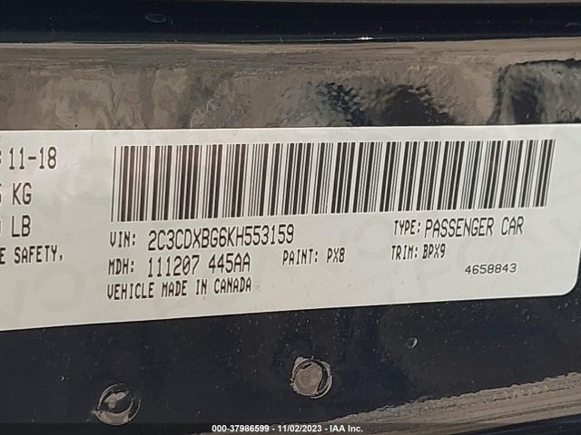 Dodge Charger Sxt Rwd 2019 2C3CDXBG6KH553159 Image 9