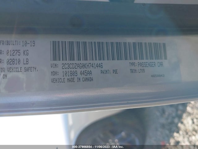 Dodge Challenger Sxt 2019 2C3CDZAG0KH741446 Image 9
