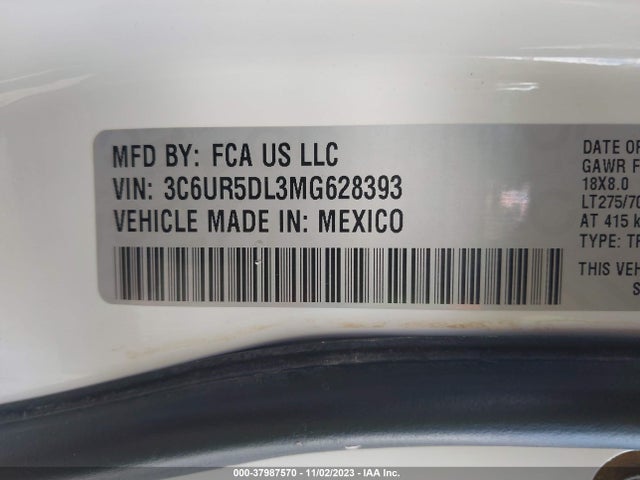 RAM 2500 Lone Star Regular Cab 2021 3C6UR5DL3MG628393 Image 9