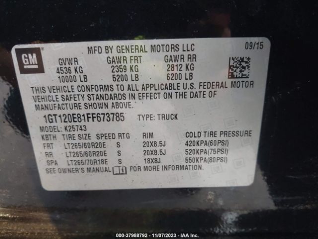 1GT120E81FF673785 GMC Sierra 2500hd Denali