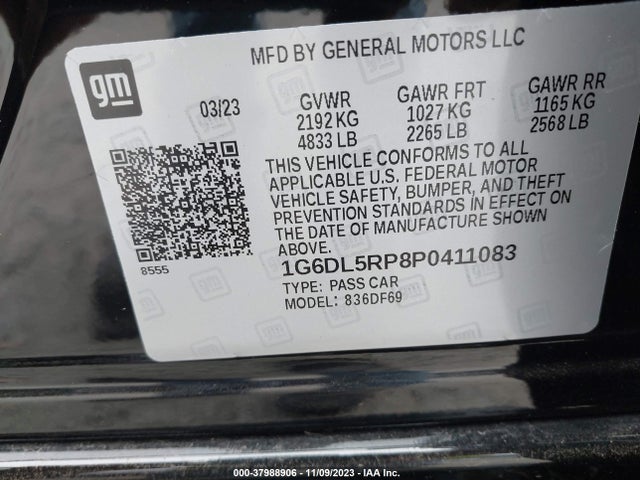Cadillac Ct4-v Blackwing 2023 1G6DL5RP8P0411083 Image 9