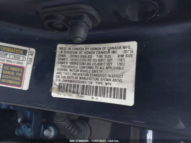 2HKRM4H52GH631154 Honda CR-V EX