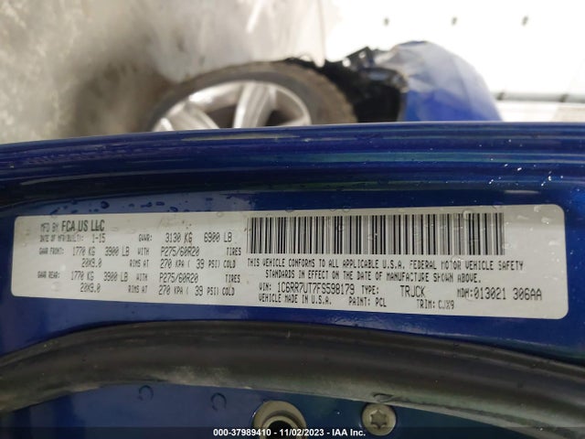 1C6RR7UT7FS598179 RAM 1500 Sport