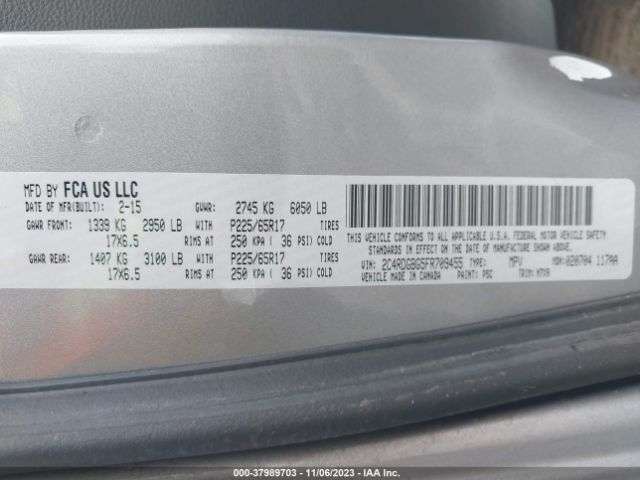 2C4RDGBG5FR709455 Dodge Grand Caravan Avp/se