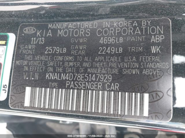 KNALN4D78E5147929 KIA Cadenza Premium