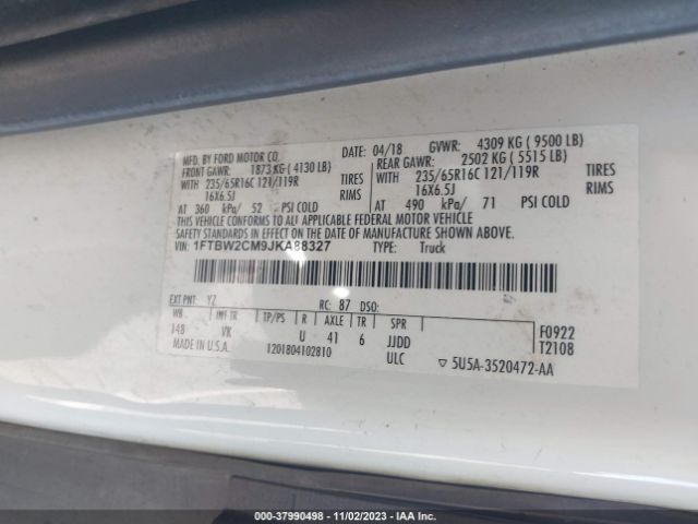 1FTBW2CM9JKA88327 Ford Transit-350