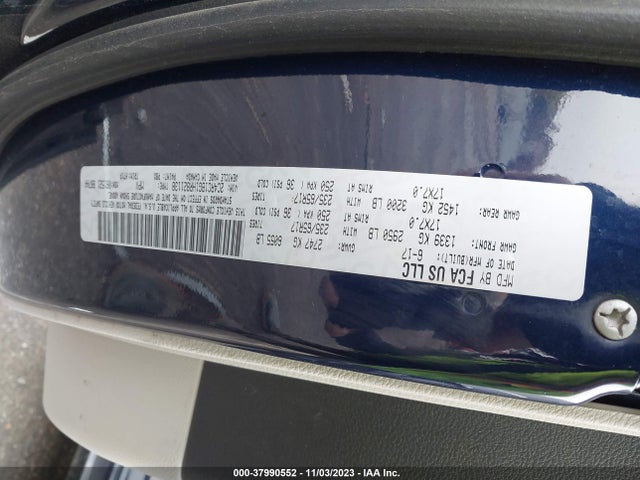 2C4RC1BG1HR821138 Chrysler Pacifica Touring Plus