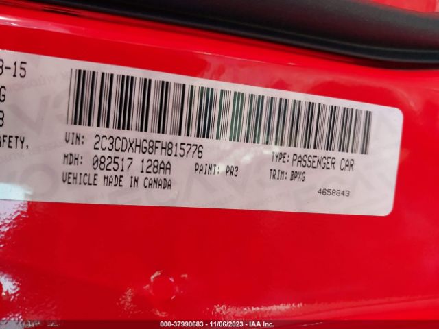 2C3CDXHG8FH815776 Dodge Charger Sxt