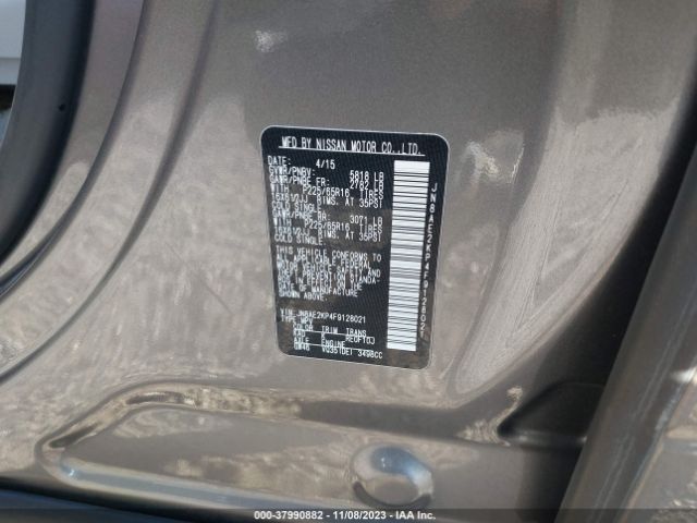 JN8AE2KP4F9128021 Nissan QUEST S
