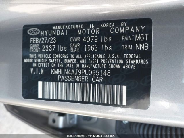 KMHLN4AJ9PU065148 Hyundai Elantra Hybrid Limited