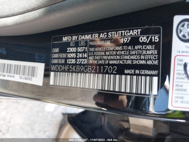WDDHF5KB9GB211702 Mercedes-Benz E 350