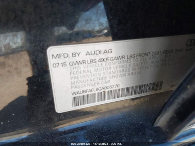 2016 AUDI A4 WAUBFAFL8GA005270 Photo 8