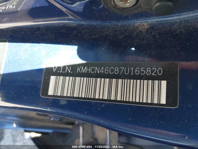 2007 HYUNDAI ACCENT GLS VIN: KMHCN46C87U165820