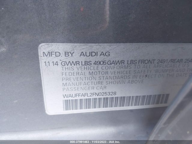 2015 AUDI A4 WAUFFAFL2FN025328 Photo 8