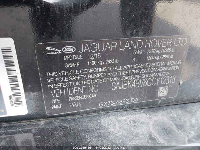 2016 JAGUAR XF SAJBK4BV6GCY12318 Photo 8