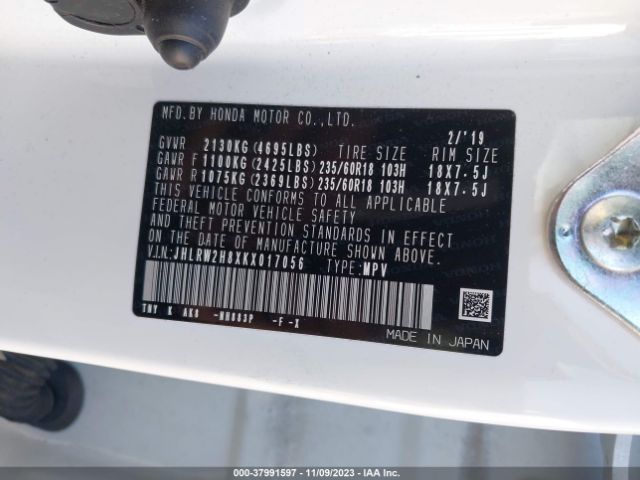 JHLRW2H8XKX017056 Honda Cr-v Ex-l