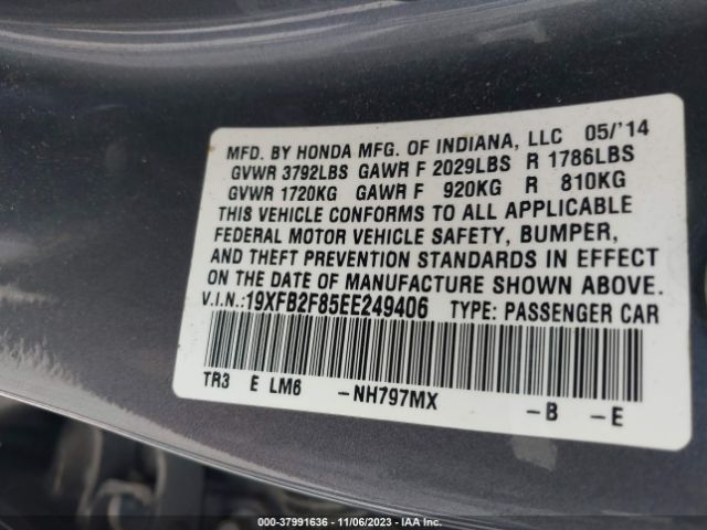 19XFB2F85EE249406 Honda CIVIC EX