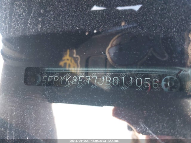 Honda Ridgeline Rtl-e 2018 5FPYK3F77JB011056 Image 9