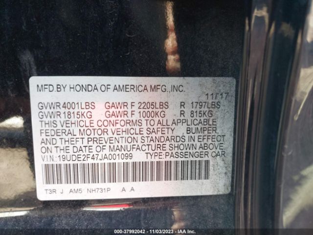 19UDE2F47JA001099 Acura Ilx Special Edition