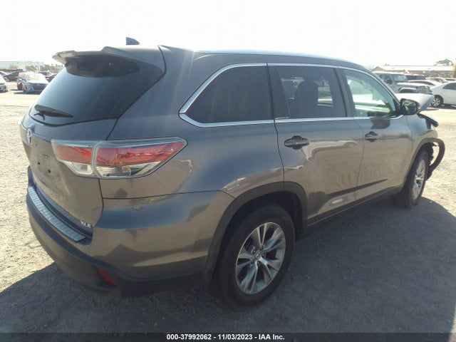 2015 TOYOTA HIGHLANDER XLE V6 VIN: 5TDKKRFH7FS045544