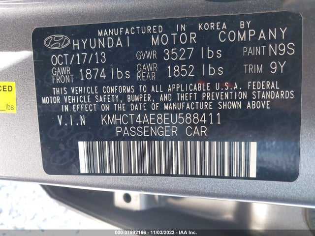 Hyundai ACCENT GLS 2014 KMHCT4AE8EU588411 Image 9