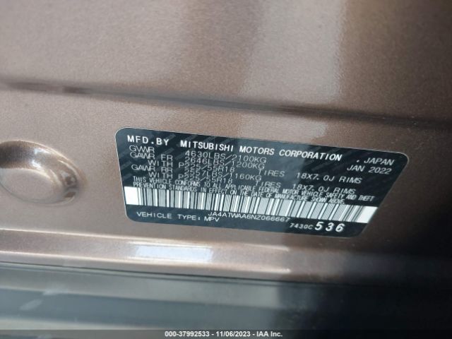 JA4ATWAA6NZ066667 Mitsubishi Eclipse Cross Se Special Edition /sel /sel Special Edition /se
