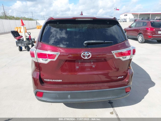 2014 TOYOTA HIGHLANDER XLE V6 VIN: 5TDKKRFH8ES008565