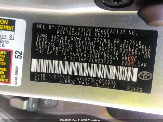 Toyota CAMRY SE 2023 4T1G11AK1PU823729 Image 25