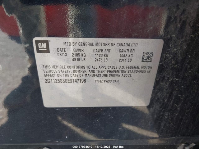 Chevrolet Impala 2lt 2014 2G1125S30E9147198 Image 9